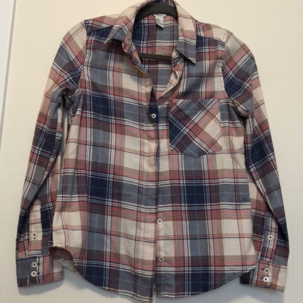 Forever 21 Plaid Button Up Top New‎ NWOT Small S